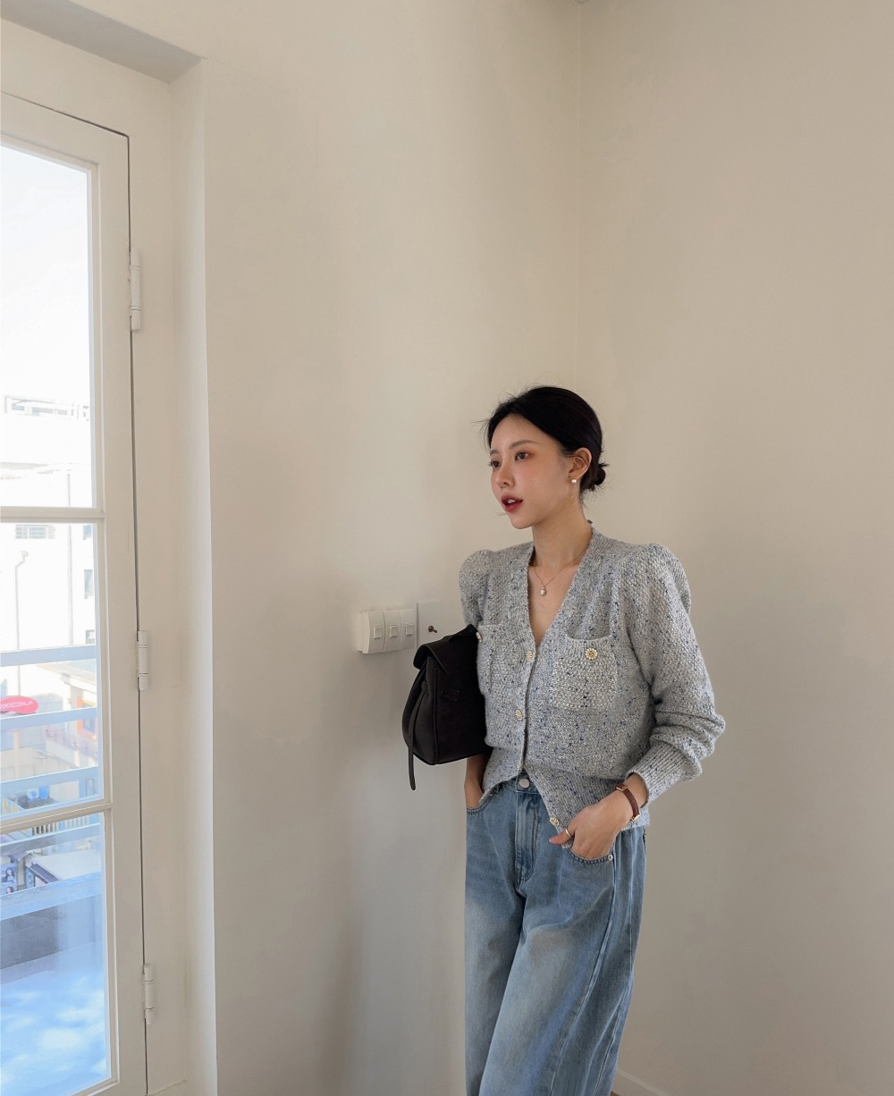 輕奢氣質針織開襟上衣,KOREA,354162,輕奢氣質針織開襟上衣,周新品優惠,NEWARRIVAL