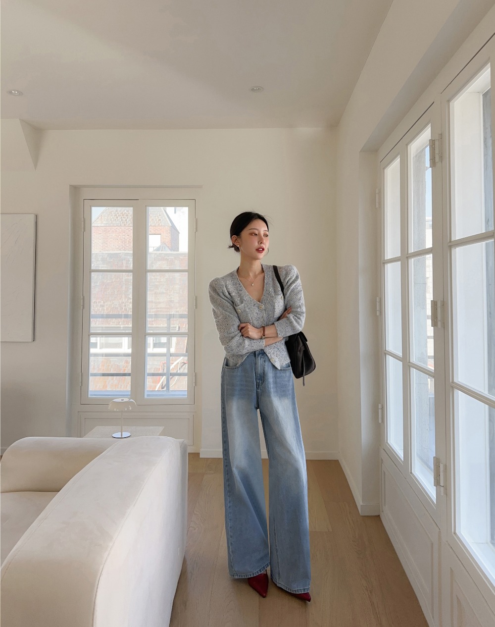 輕奢氣質針織開襟上衣,KOREA,354162,輕奢氣質針織開襟上衣,周新品優惠,NEWARRIVAL