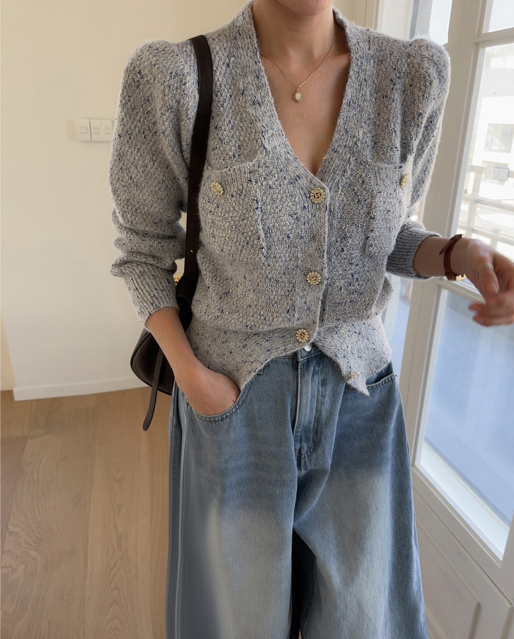 輕奢氣質針織開襟上衣,KOREA,354162,輕奢氣質針織開襟上衣,周新品優惠,NEWARRIVAL