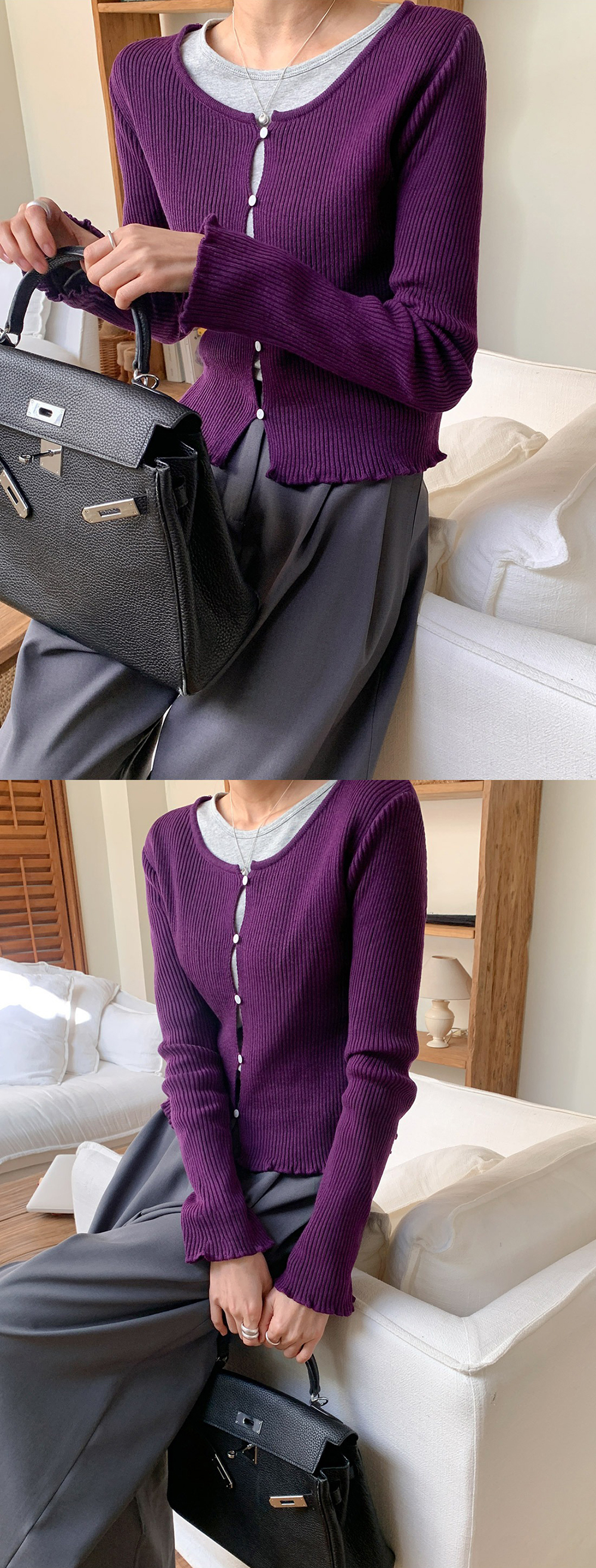 簡約質感側釦設計寬褲,KOREA,354217,簡約質感側釦設計寬褲,周新品優惠,NEWARRIVAL