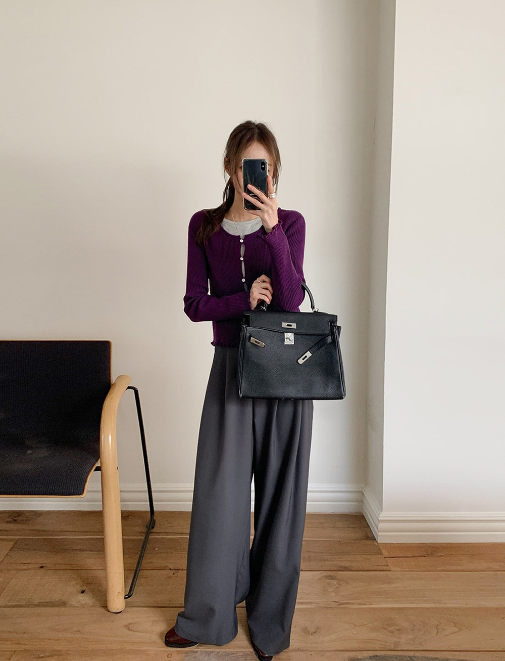 簡約質感側釦設計寬褲,KOREA,354217,簡約質感側釦設計寬褲,周新品優惠,NEWARRIVAL