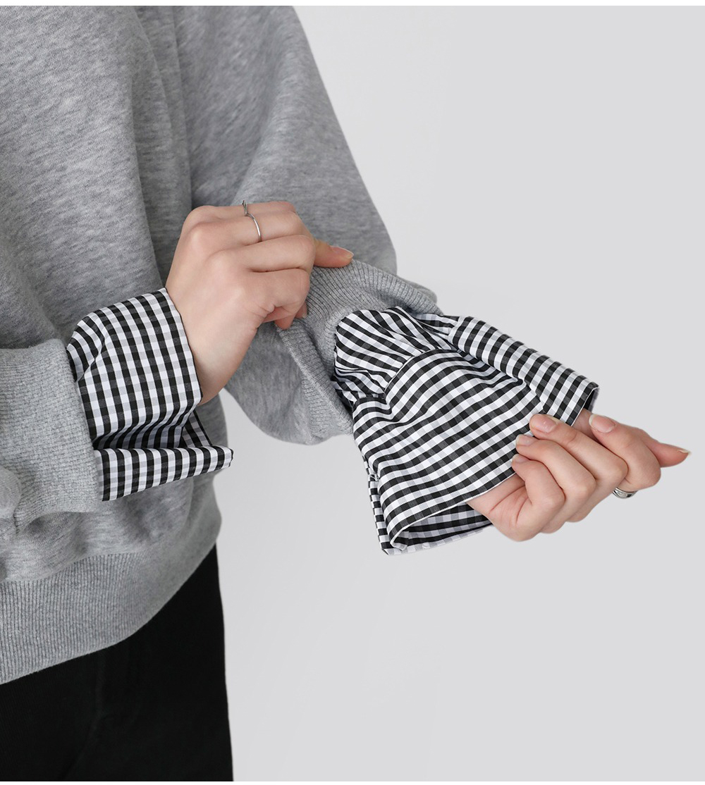 心型刺繡假兩件上衣,KOREA,354224,心型刺繡假兩件上衣,周新品優惠,NEWARRIVAL