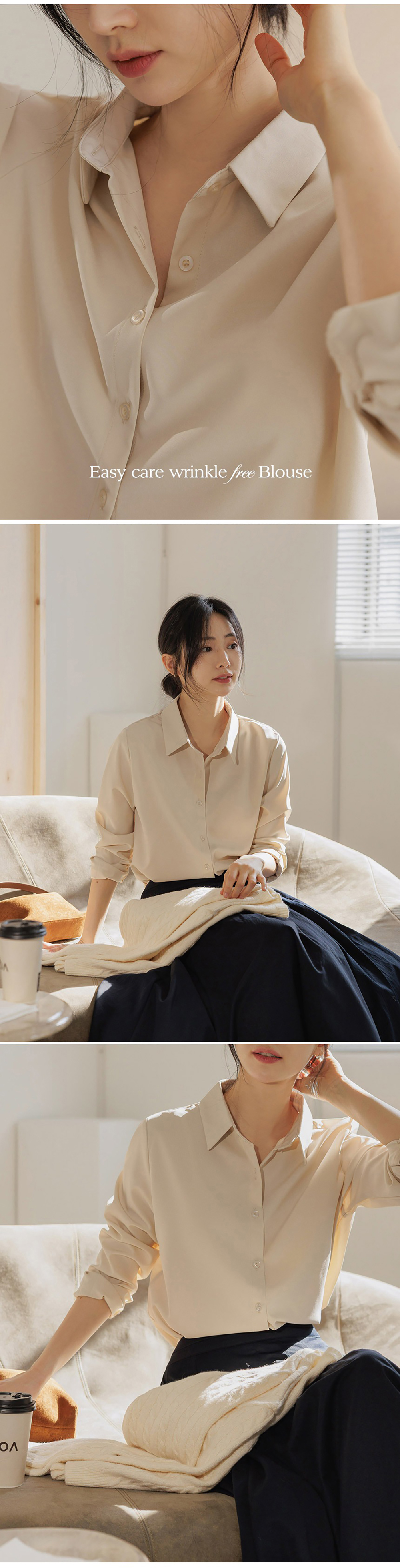 日常百搭微彈款襯衫,KOREA,354450,日常百搭微彈款襯衫,周新品優惠,NEWARRIVAL