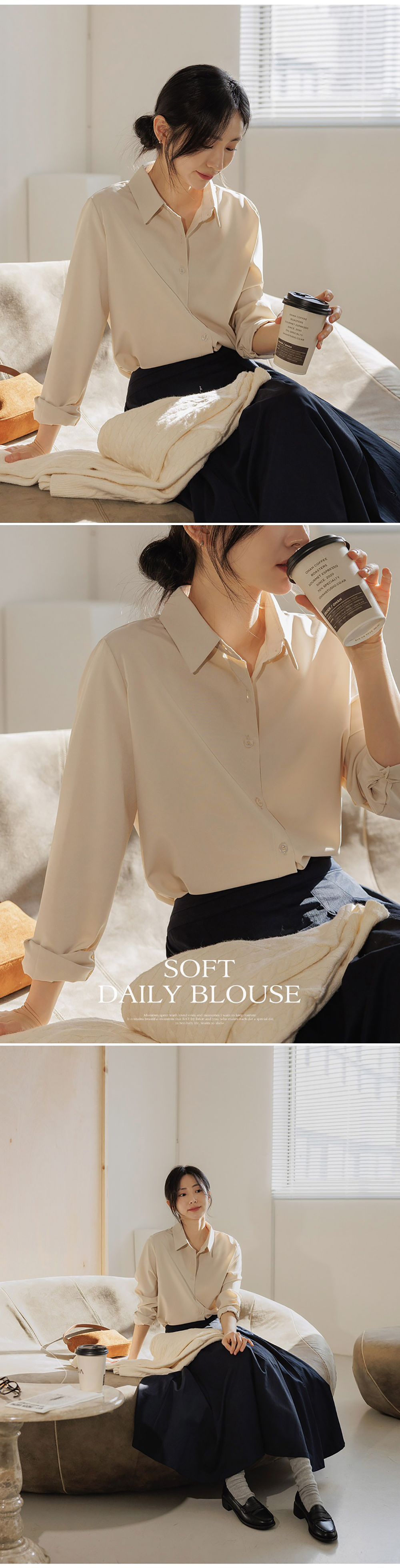 日常百搭微彈款襯衫,KOREA,354450,日常百搭微彈款襯衫,周新品優惠,NEWARRIVAL