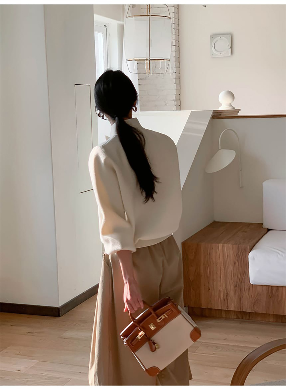 珍珠釦立領針織外套,KOREA,355790,珍珠釦立領針織外套,周新品優惠,NEWARRIVAL