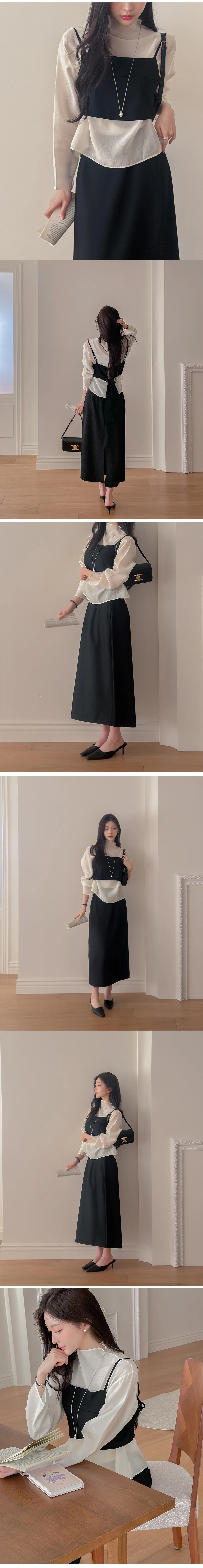 半領透膚天絲雪紡上衣,KOREA,355804,半領透膚天絲雪紡上衣,領500,999免運