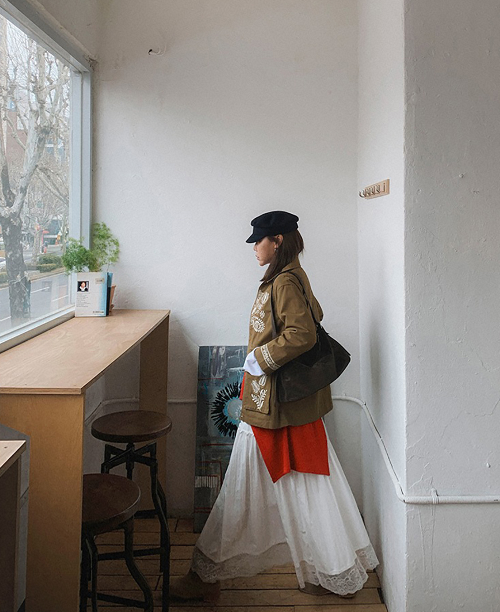 復古蕾絲拼接蛋糕長裙,KOREA,355840,復古蕾絲拼接蛋糕長裙,領500,999免運