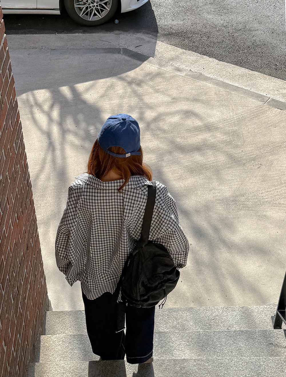 慵懶感小方格寬鬆襯衫,KOREA,355887,慵懶感小方格寬鬆襯衫,周新品優惠,NEWARRIVAL