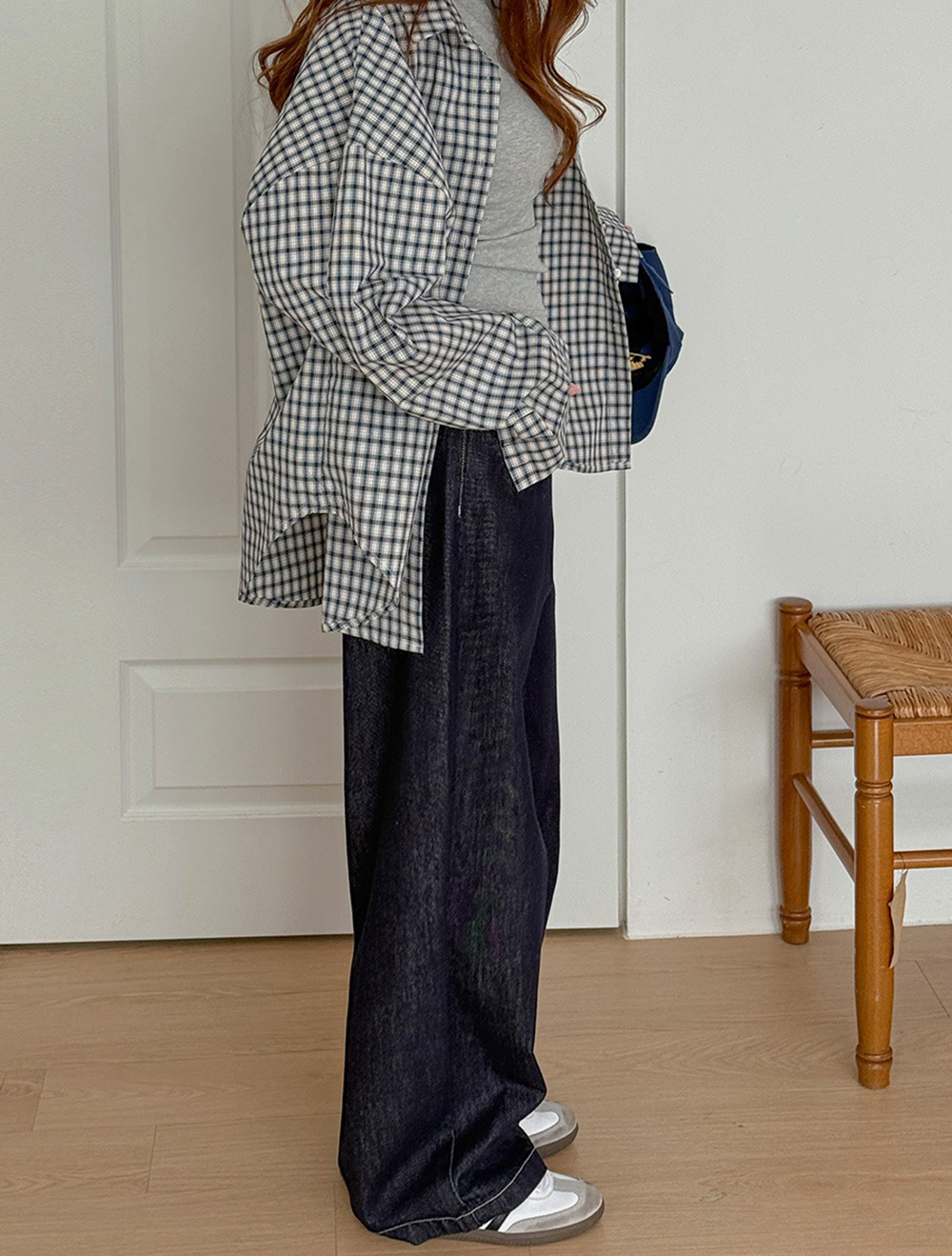 慵懶感小方格寬鬆襯衫,KOREA,355887,慵懶感小方格寬鬆襯衫,周新品優惠,NEWARRIVAL