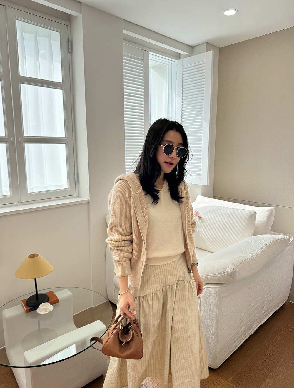 後鬆緊腰條紋A字長裙,KOREA,355925,後鬆緊腰條紋A字長裙,周新品優惠,NEWARRIVAL