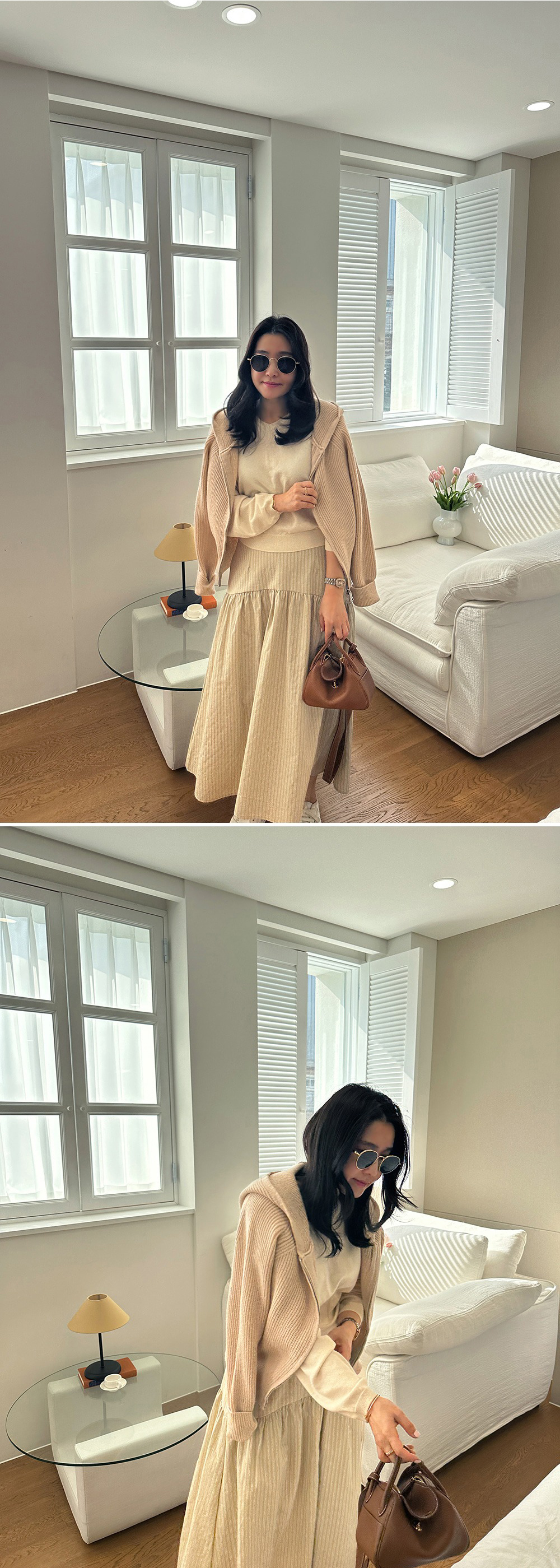 後鬆緊腰條紋A字長裙,KOREA,355925,後鬆緊腰條紋A字長裙,周新品優惠,NEWARRIVAL