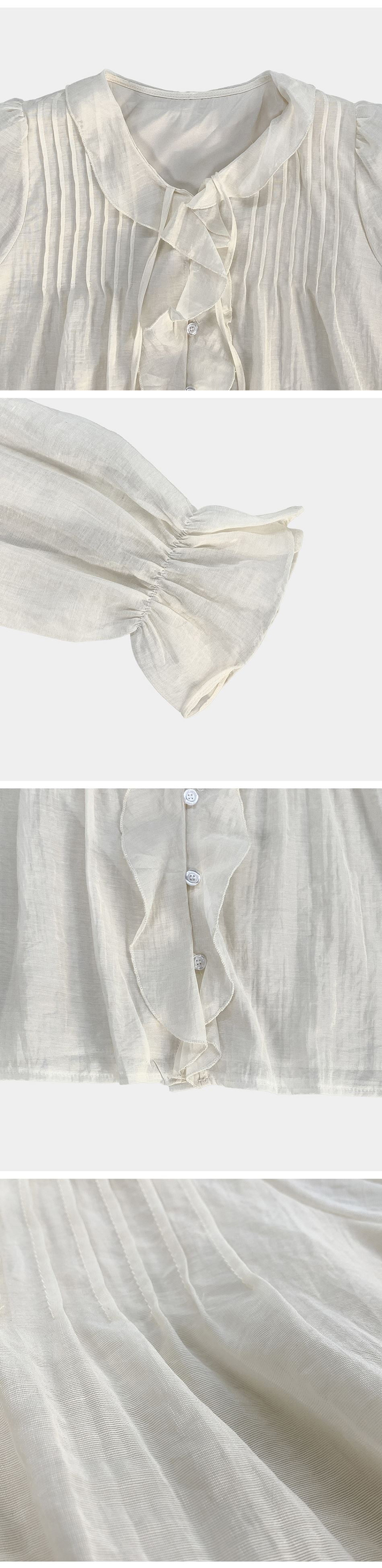 溫柔系荷葉邊V領襯衫,KOREA,355968,溫柔系荷葉邊V領襯衫,周新品優惠,NEWARRIVAL