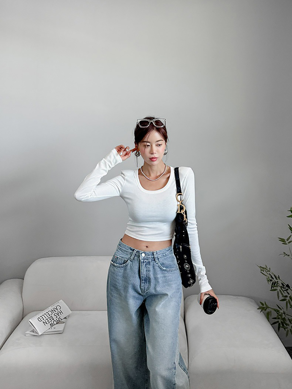 撞色拼接抽鬚牛仔褲,KOREA,355286,撞色拼接抽鬚牛仔褲,領500,999免運