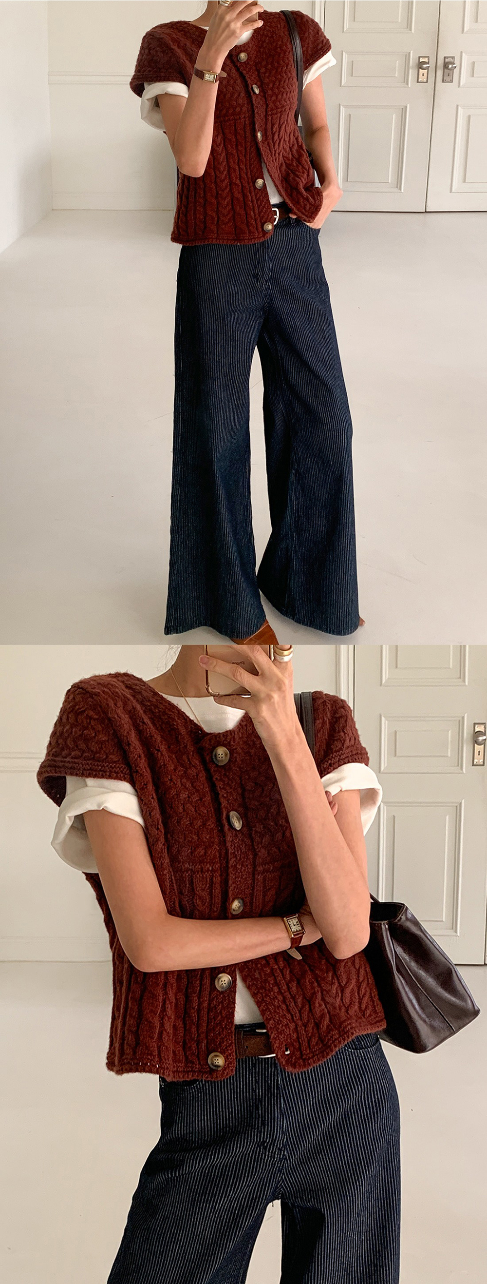 質感細條紋直筒牛仔褲,KOREA,355337,質感細條紋直筒牛仔褲,領500,999免運