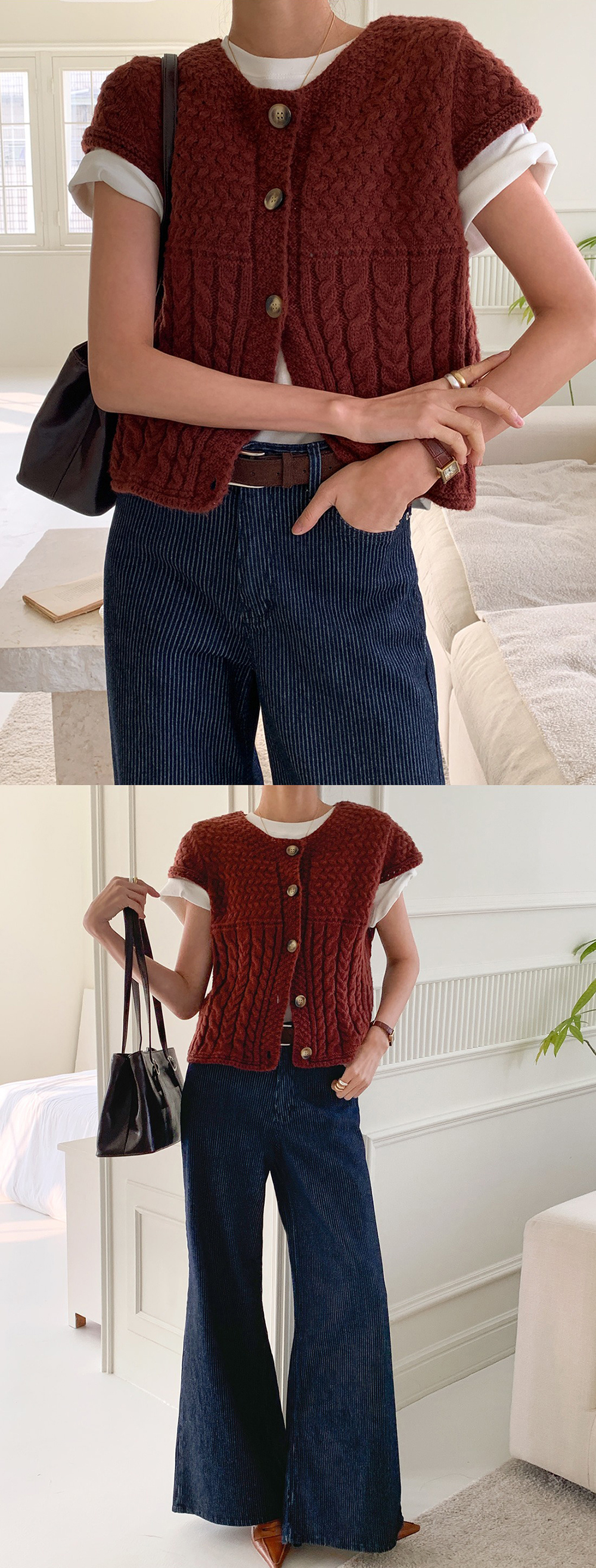 質感細條紋直筒牛仔褲,KOREA,355337,質感細條紋直筒牛仔褲,領500,999免運