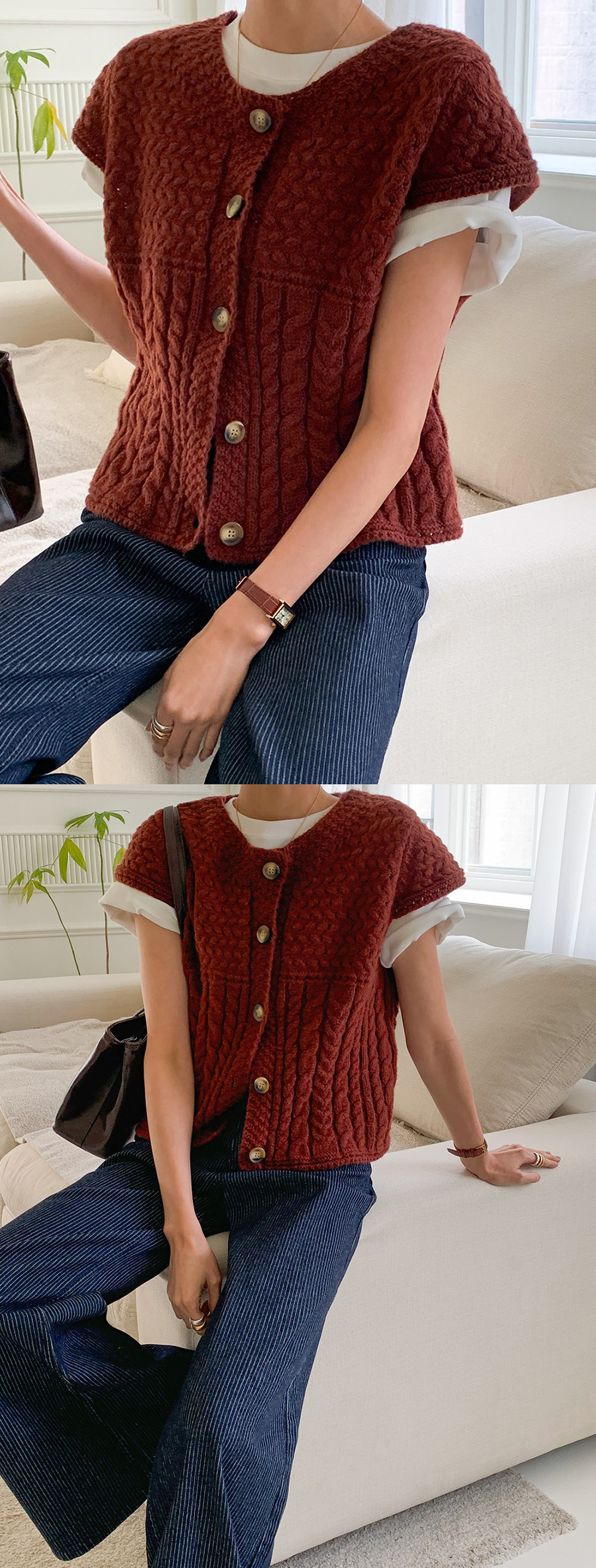 質感細條紋直筒牛仔褲,KOREA,355337,質感細條紋直筒牛仔褲,領500,999免運