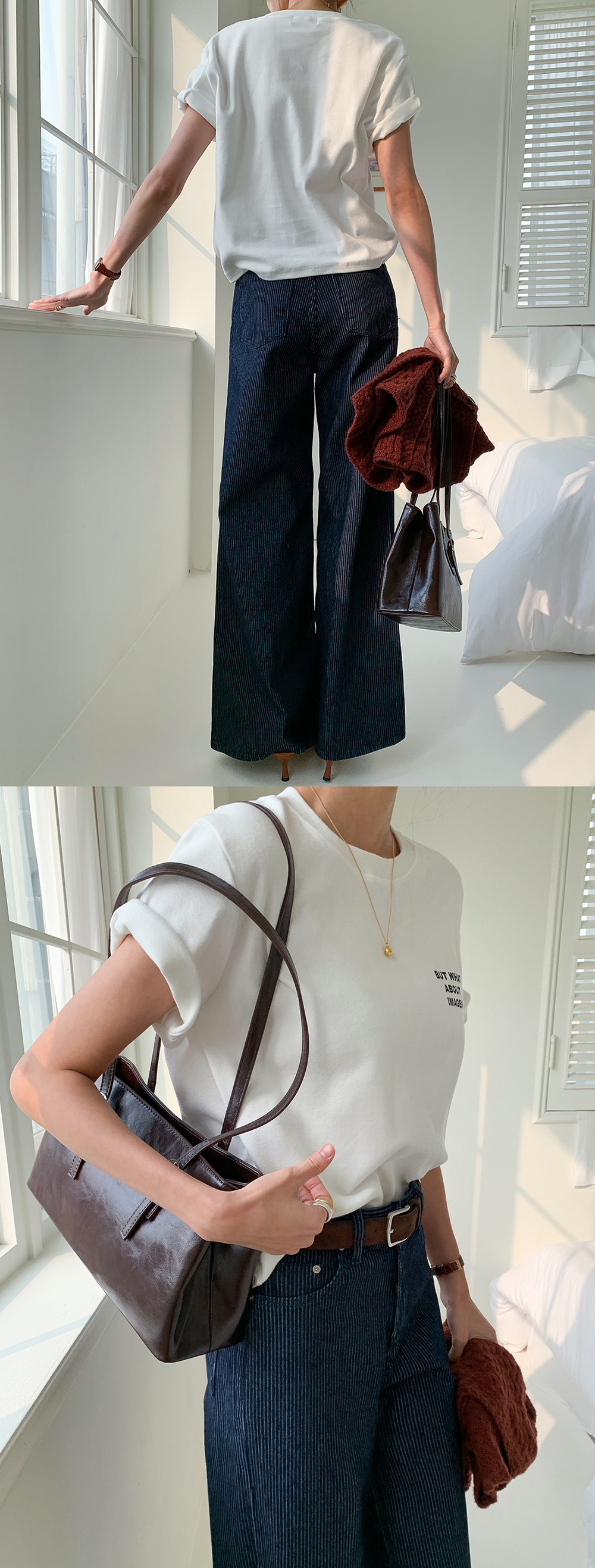 質感細條紋直筒牛仔褲,KOREA,355337,質感細條紋直筒牛仔褲,領500,999免運