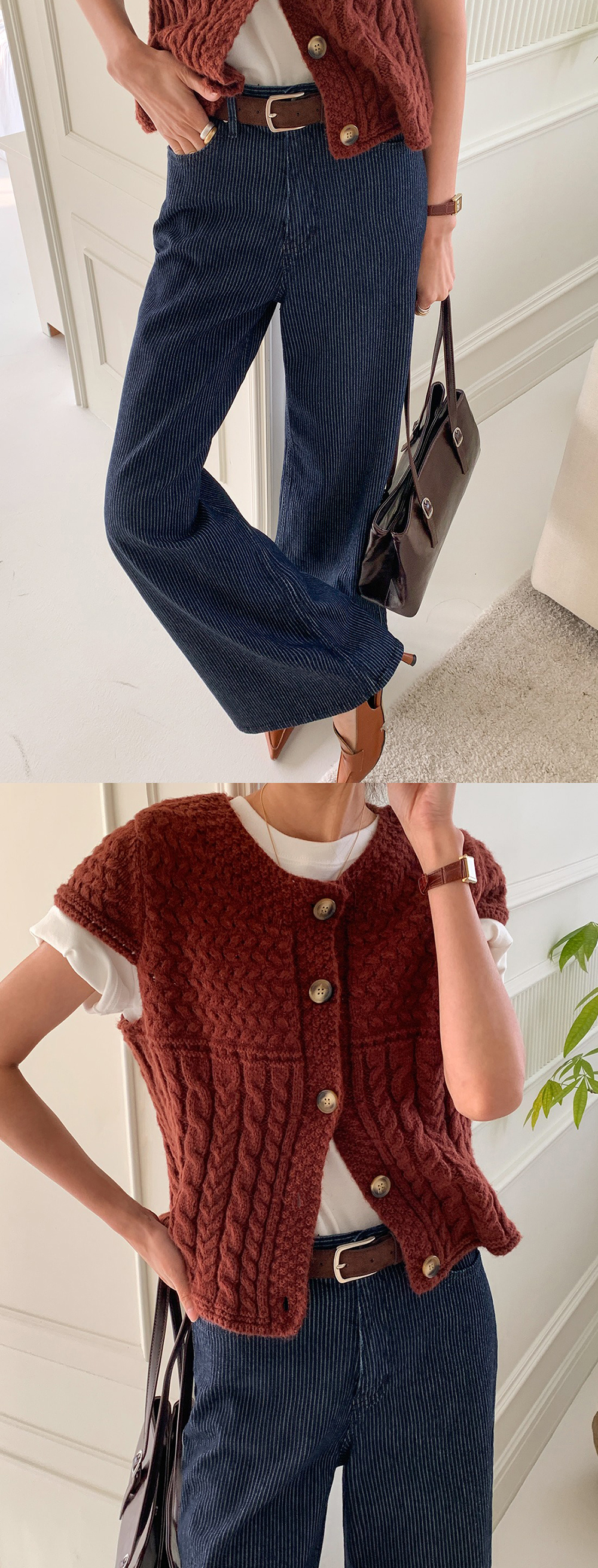 質感細條紋直筒牛仔褲,KOREA,355337,質感細條紋直筒牛仔褲,領500,999免運