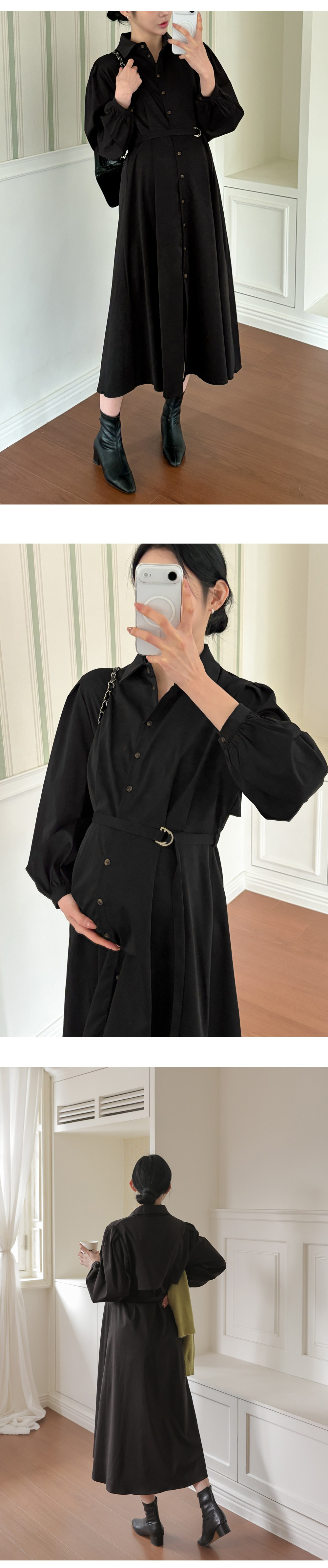 風衣質感襯衫領長洋裝,KOREA,355755,風衣質感襯衫領長洋裝,周新品優惠,NEWARRIVAL