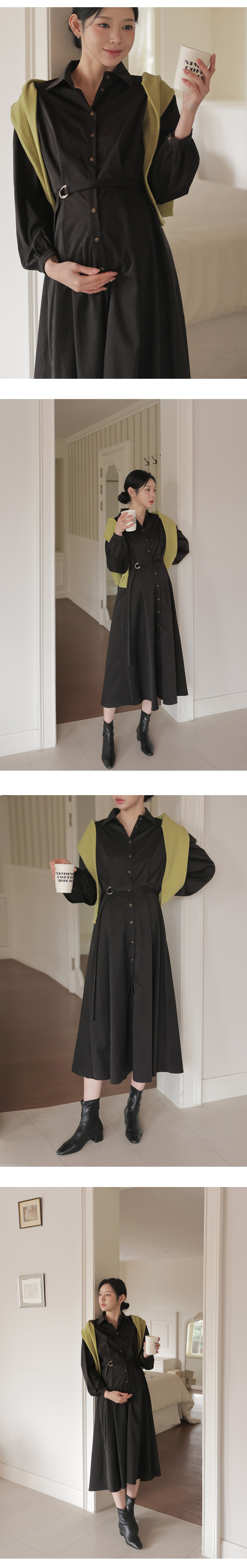 風衣質感襯衫領長洋裝,KOREA,355755,風衣質感襯衫領長洋裝,周新品優惠,NEWARRIVAL