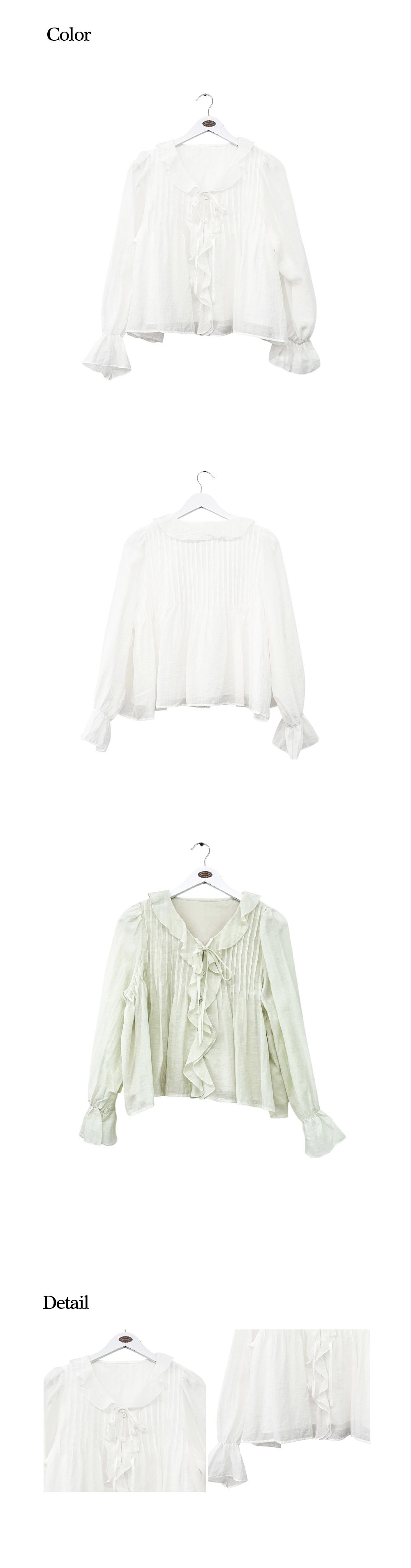 浪漫荷葉邊綁帶襯衫,KOREA,355863,浪漫荷葉邊綁帶襯衫,領500,999免運