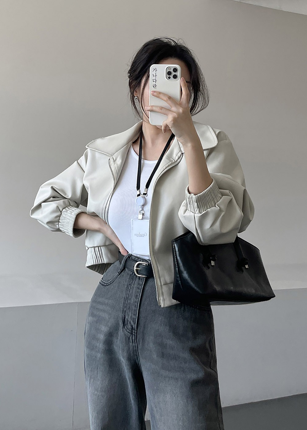 雙向拉鍊皮夾克外套,KOREA,358088,雙向拉鍊皮夾克外套,領500,999免運