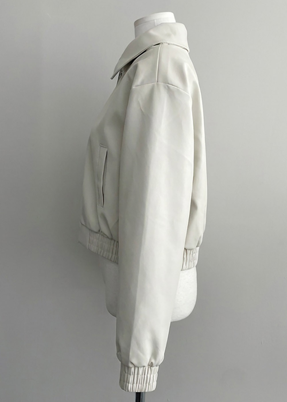 雙向拉鍊皮夾克外套,KOREA,358088,雙向拉鍊皮夾克外套,領500,999免運