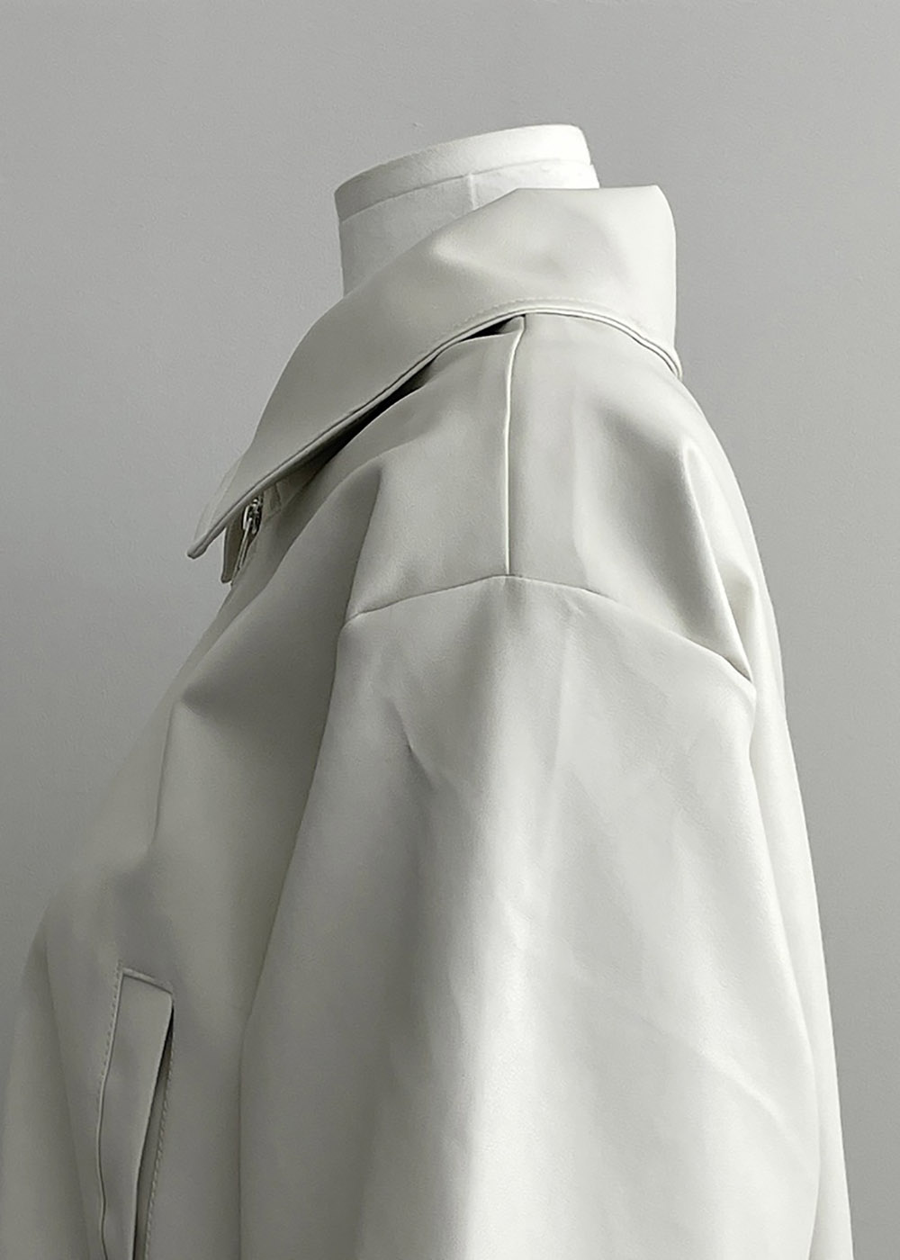 雙向拉鍊皮夾克外套,KOREA,358088,雙向拉鍊皮夾克外套,領500,999免運