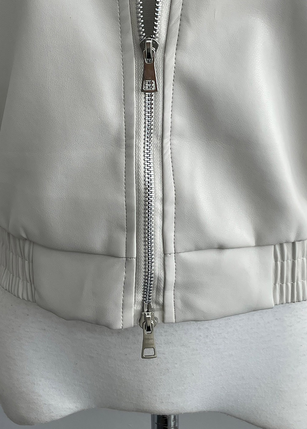 雙向拉鍊皮夾克外套,KOREA,358088,雙向拉鍊皮夾克外套,領500,999免運