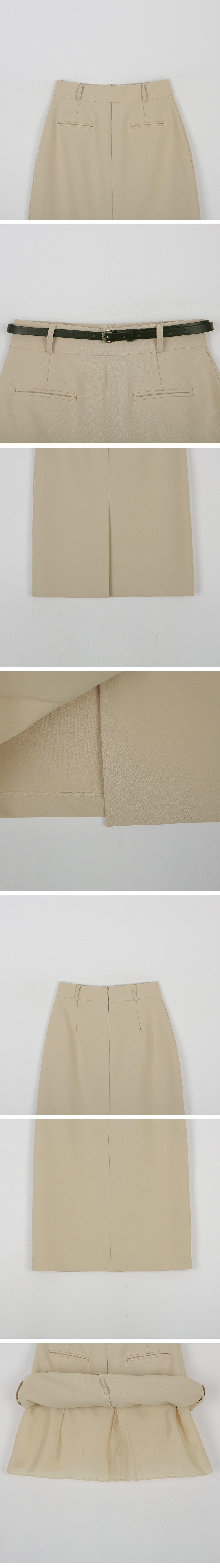 優雅簡約前開衩長裙,T恤,KOREA,358366,優雅簡約前開衩長裙,999免運