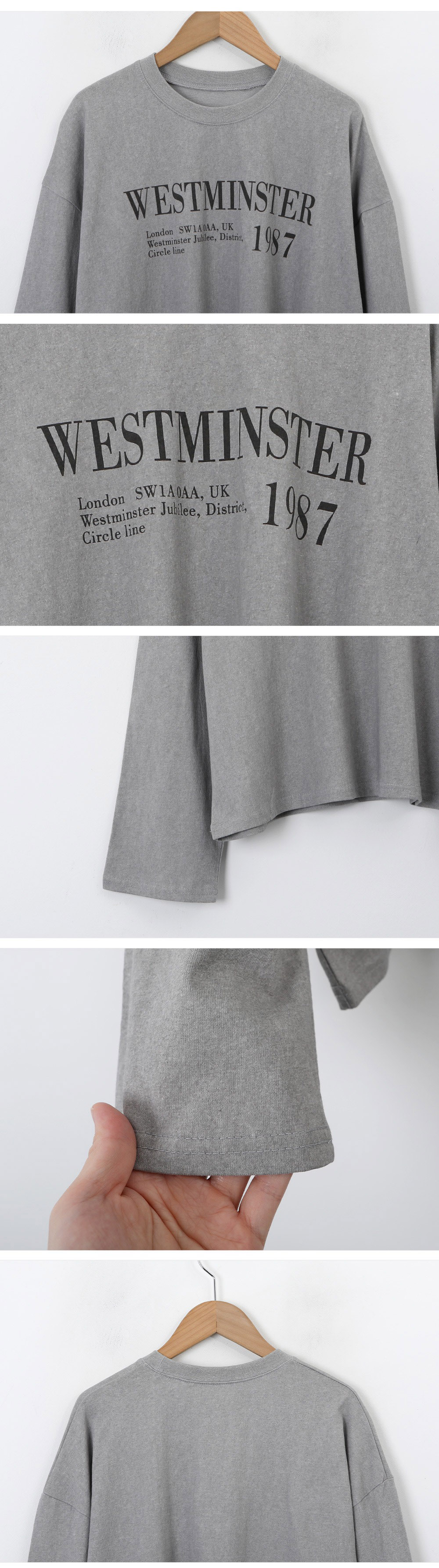 字母印花落肩款上衣,KOREA,358428,字母印花落肩款上衣,領500,999免運