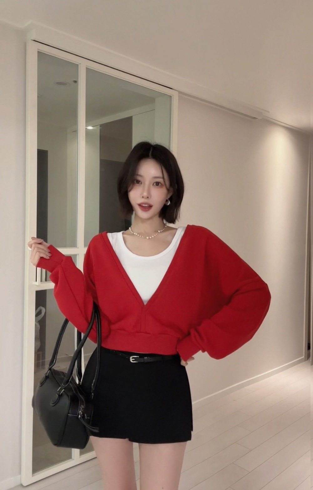 落肩蓬袖兩件式上衣,KOREA,358638,落肩蓬袖兩件式上衣,周新品優惠,NEWARRIVAL