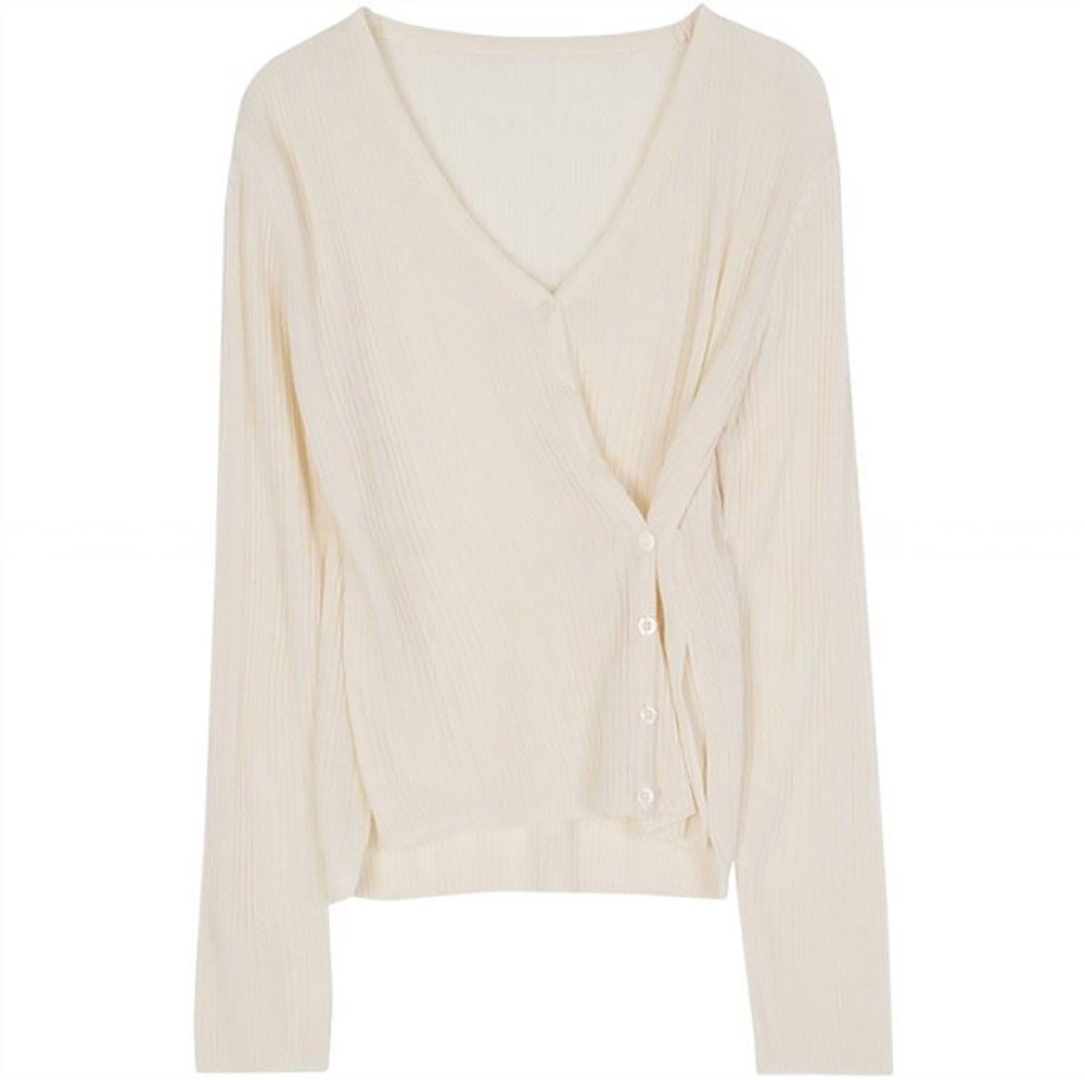 簡約兩穿V領針織外套,連衣裙,KOREA,358655,簡約兩穿V領針織外套,999免運