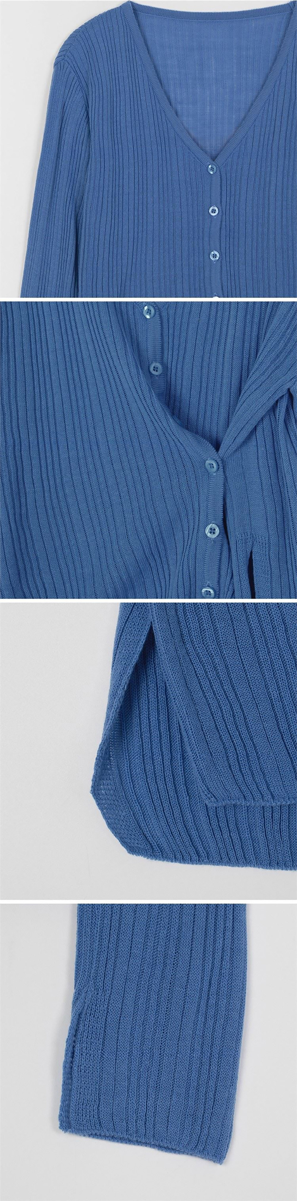 簡約兩穿V領針織外套,連衣裙,KOREA,358655,簡約兩穿V領針織外套,999免運