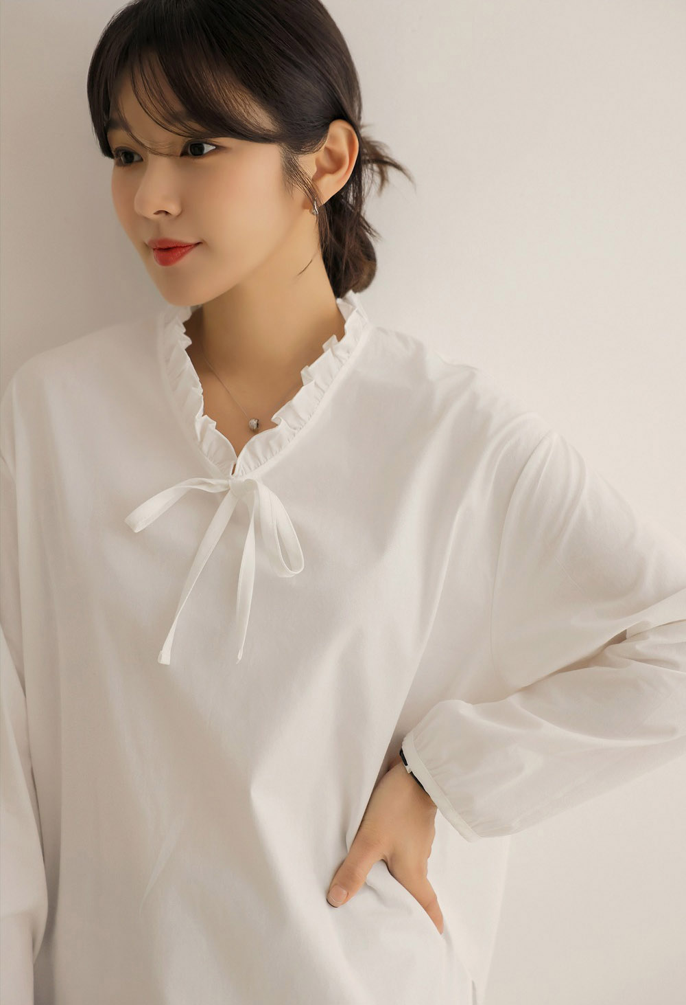 氣質甜美感兩件式上衣,KOREA,357846,氣質甜美感兩件式上衣,領500,999免運