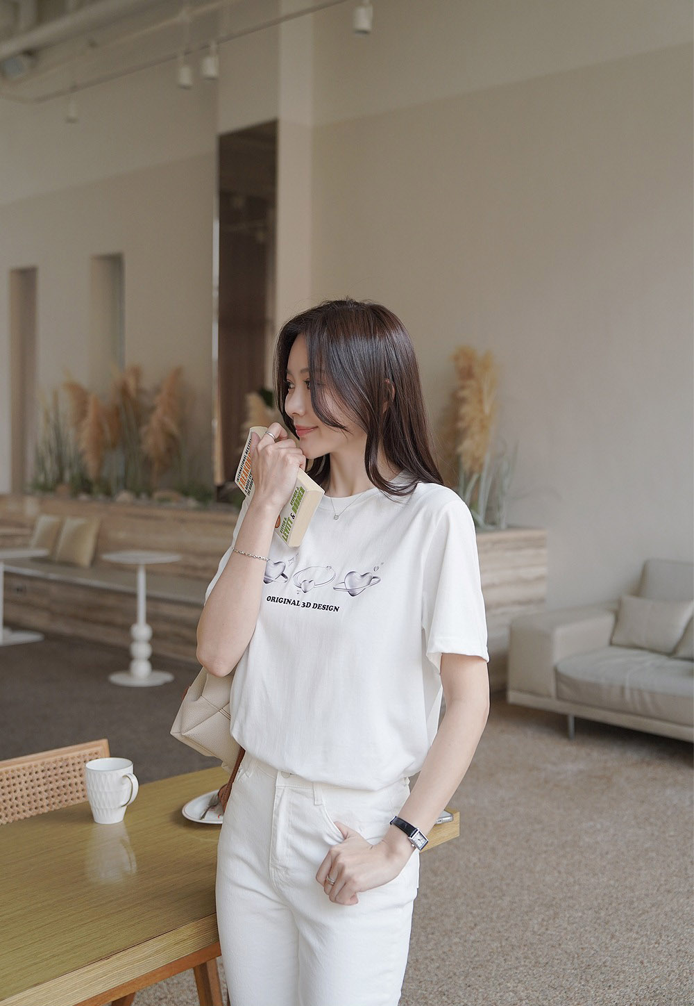 立體感愛心印花上衣,KOREA,357876,立體感愛心印花上衣,領500,999免運