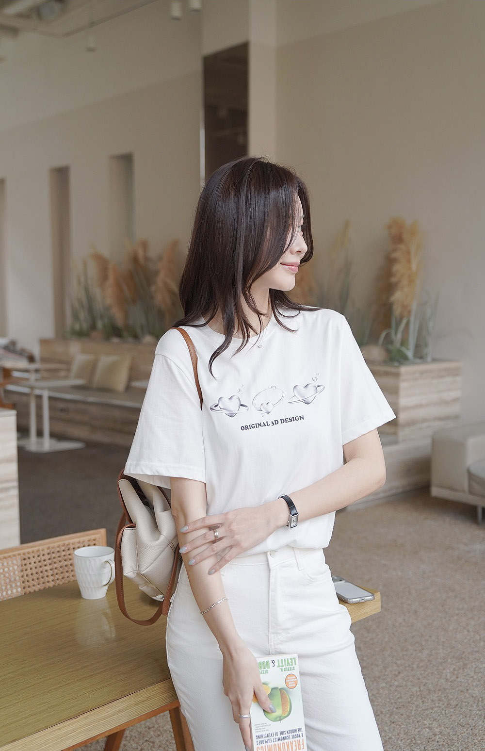 立體感愛心印花上衣,KOREA,357876,立體感愛心印花上衣,領500,999免運