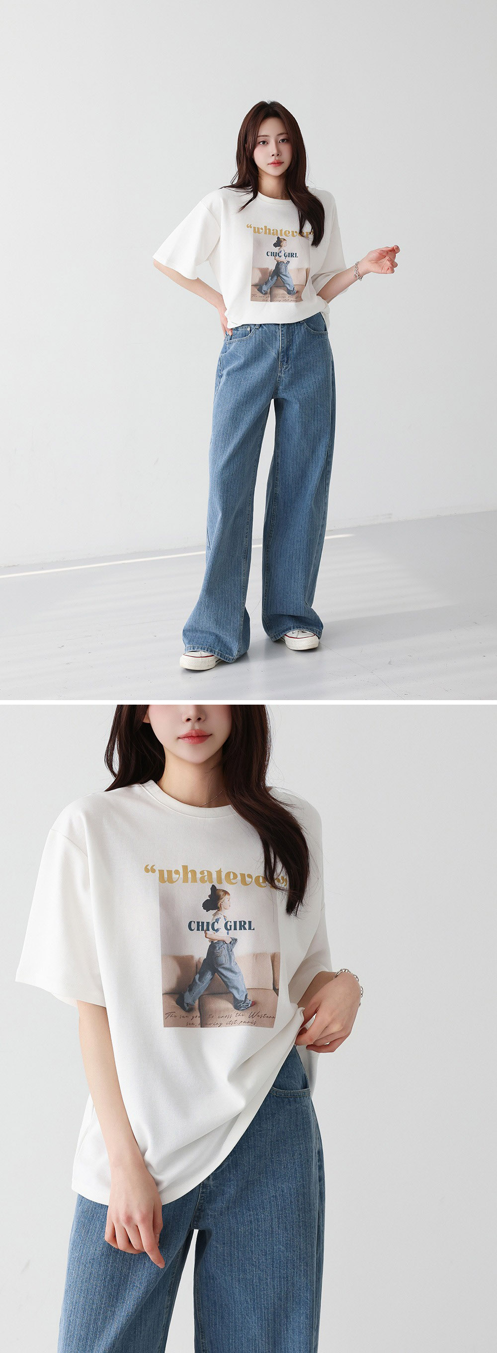 字母印花寬鬆短袖上衣,KOREA,358167,字母印花寬鬆短袖上衣,領500,999免運