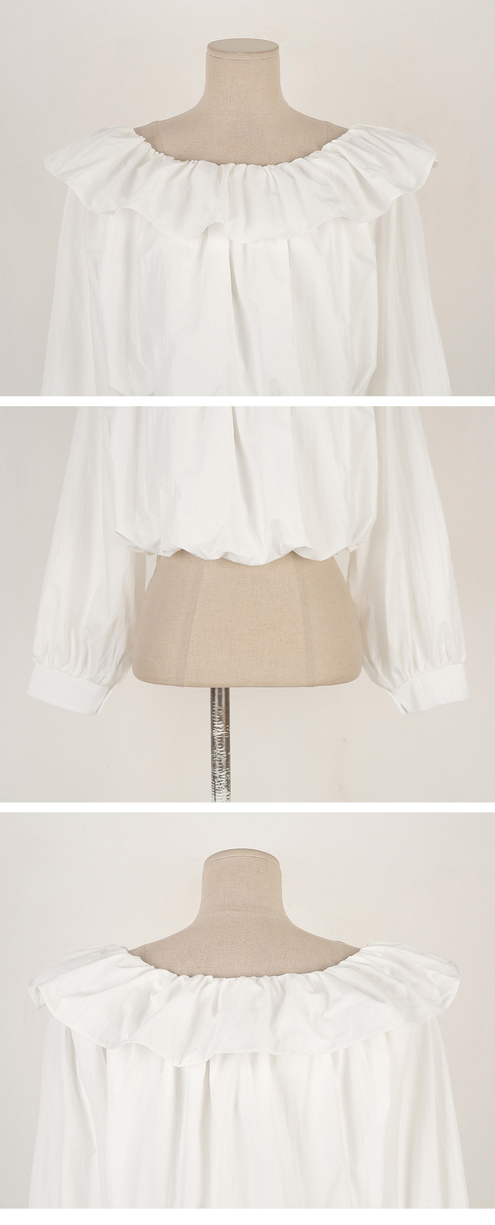 氣質一字荷葉領上衣,KOREA,358847,氣質一字荷葉領上衣,領500,999免運