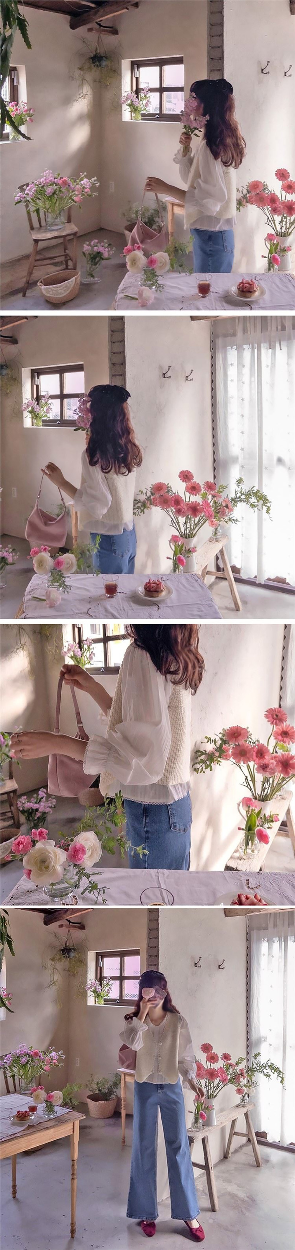 質感V領針織背心外套,KOREA,359292,質感V領針織背心外套,領500,999免運