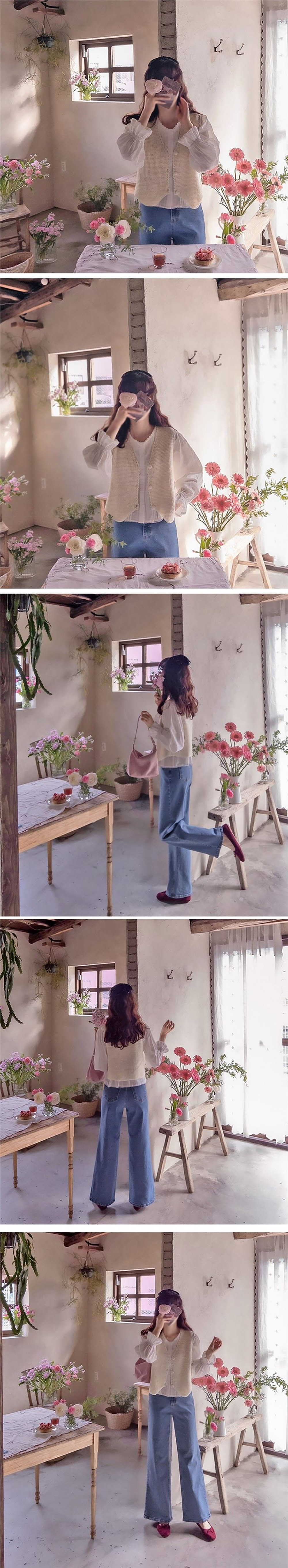 質感V領針織背心外套,KOREA,359292,質感V領針織背心外套,領500,999免運