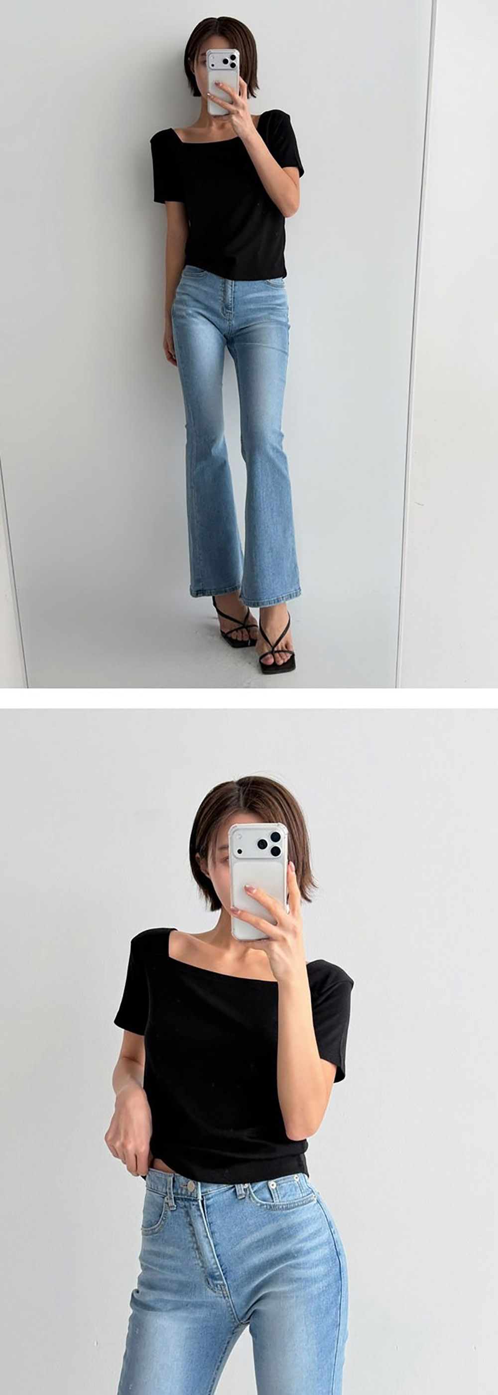 基本款方領短袖上衣,KOREA,355651,基本款方領短袖上衣,周新品優惠,NEWARRIVAL