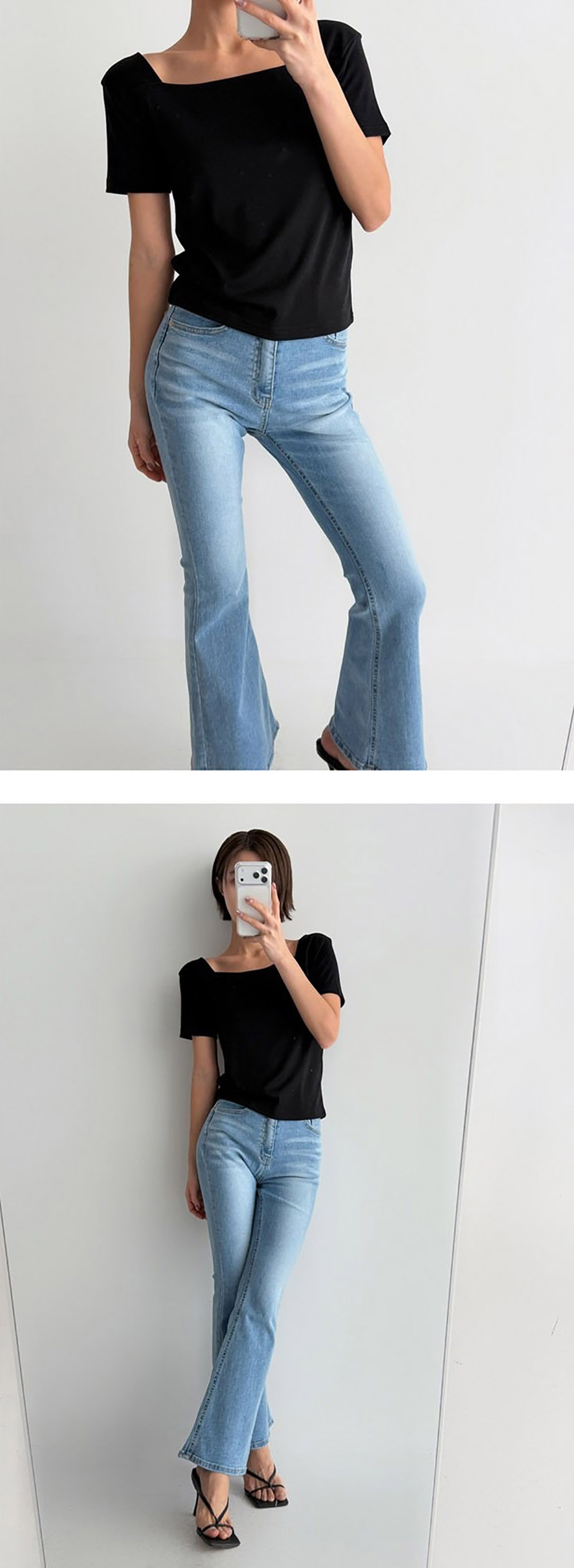 基本款方領短袖上衣,KOREA,355651,基本款方領短袖上衣,周新品優惠,NEWARRIVAL