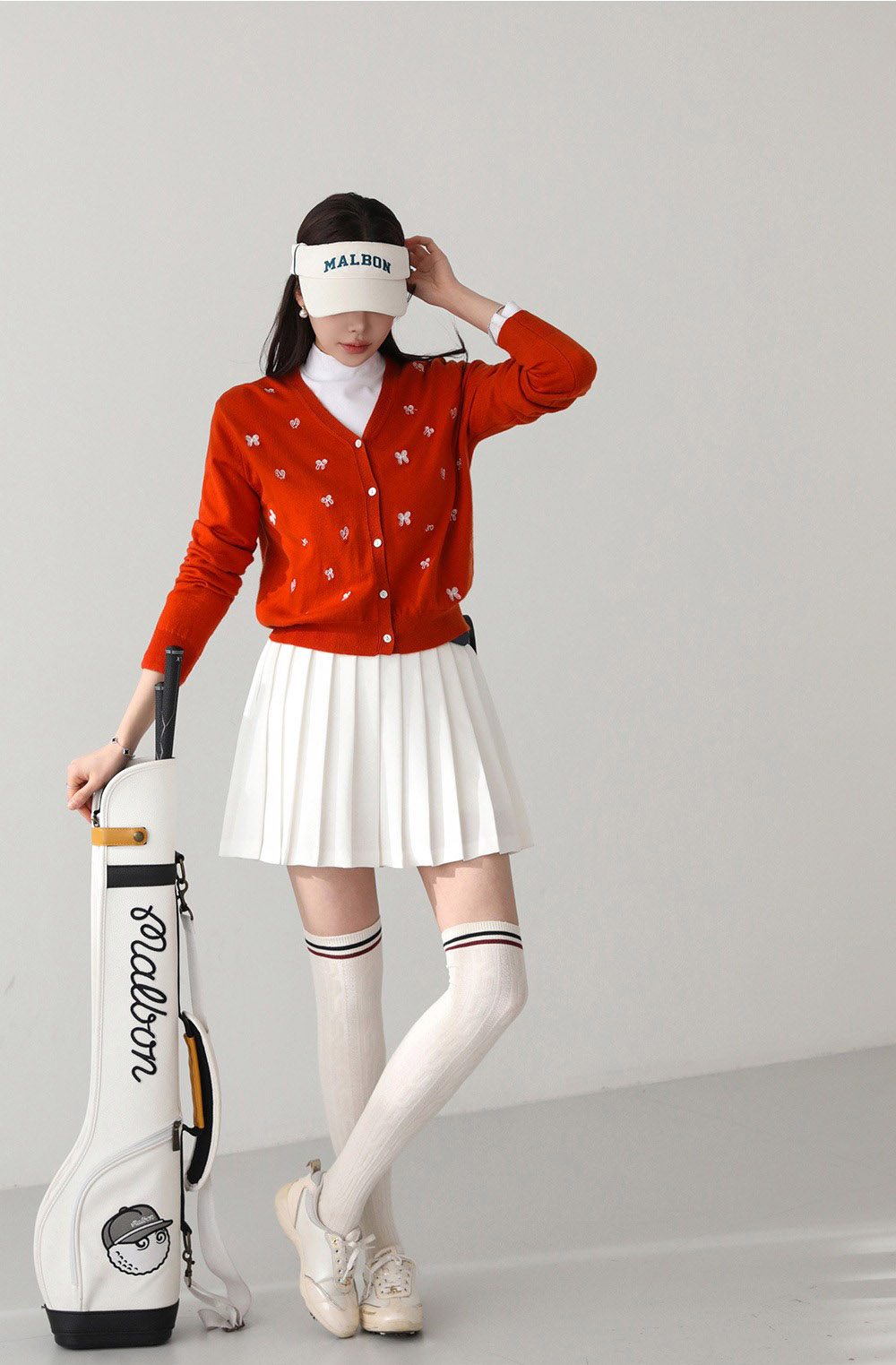 刺繡蝴蝶結針織外套,KOREA,355762,刺繡蝴蝶結針織外套,領500,999免運