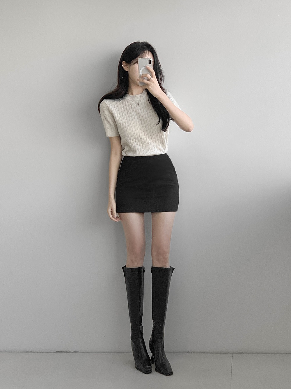 經典麻花針織短袖上衣,KOREA,357660,經典麻花針織短袖上衣,周新品優惠,NEWARRIVAL