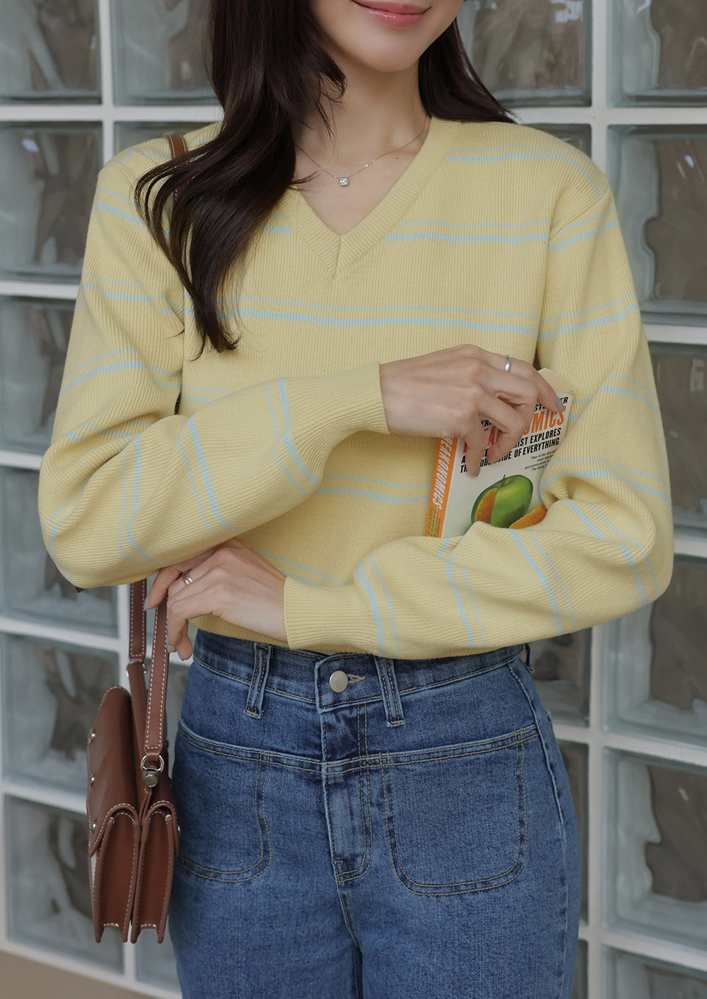 條紋正反兩穿針織上衣,KOREA,358645,條紋正反兩穿針織上衣,周新品優惠,NEWARRIVAL