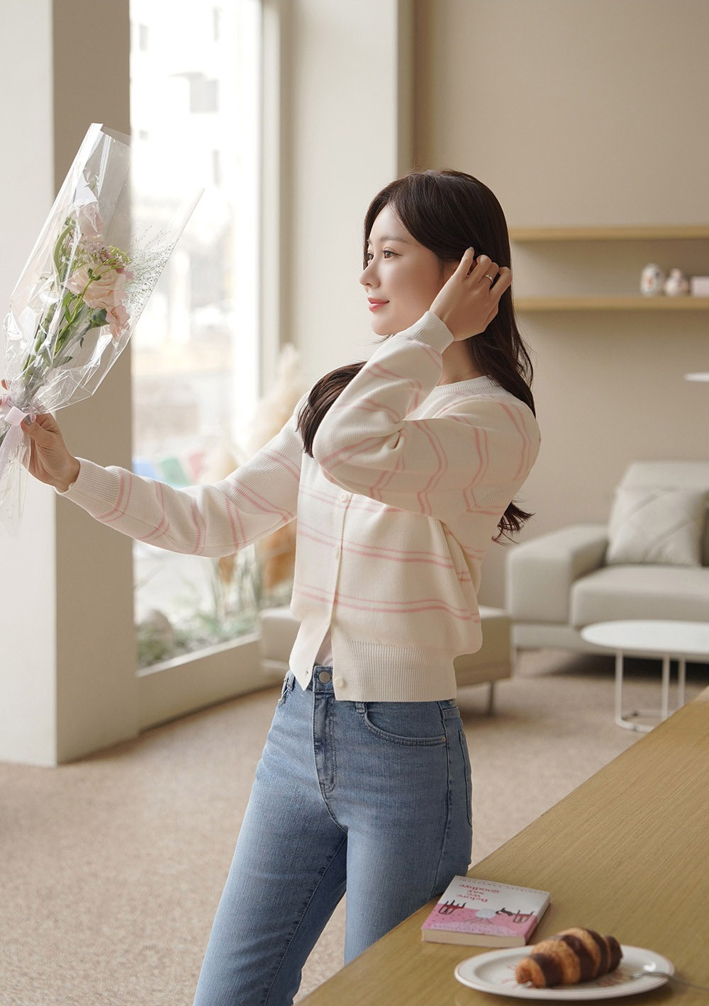 條紋正反兩穿針織上衣,KOREA,358645,條紋正反兩穿針織上衣,周新品優惠,NEWARRIVAL