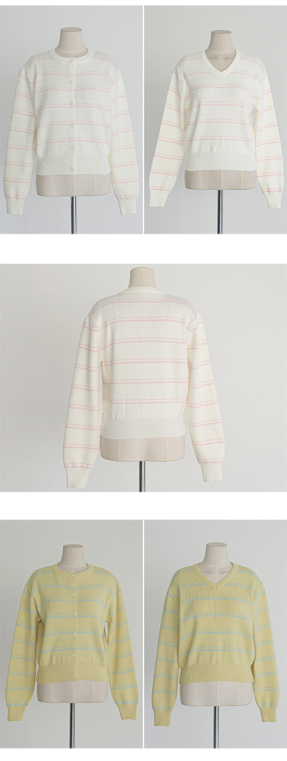 條紋正反兩穿針織上衣,KOREA,358645,條紋正反兩穿針織上衣,周新品優惠,NEWARRIVAL