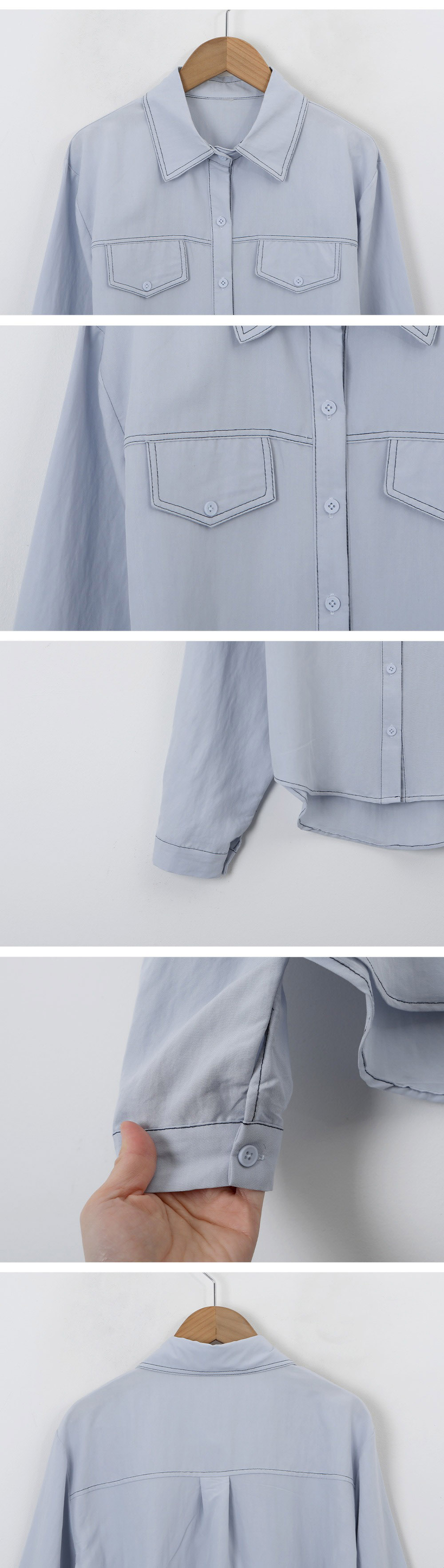 簡約氣質款長袖襯衫,KOREA,358679,簡約氣質款長袖襯衫,周新品優惠,NEWARRIVAL