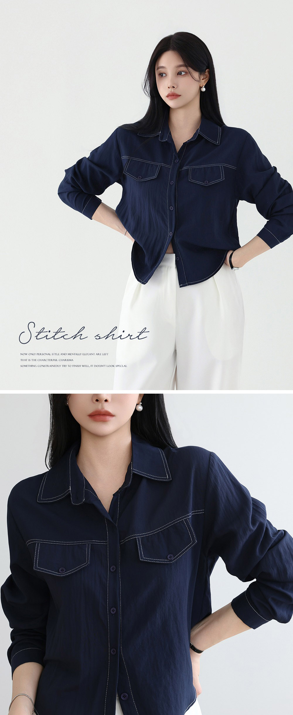 簡約氣質款長袖襯衫,KOREA,358679,簡約氣質款長袖襯衫,周新品優惠,NEWARRIVAL